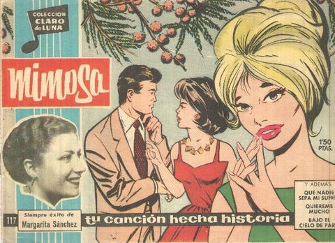 Claro de Luna numero 117: Mimosa (Margarita Sanchez) (numerado 1 en trasera)