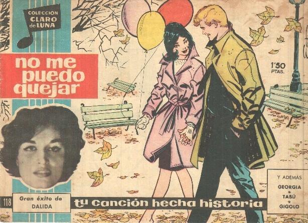 Claro de Luna numero 118: No me puedo quejar (Dalida) (numerado 1 en trasera)