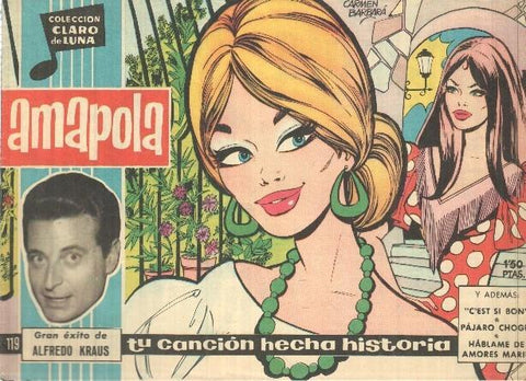 Claro de Luna numero 119: Amapola (Alfredo Kraus) (numerado 2 en trasera)