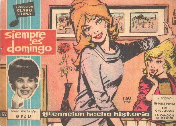 Claro de Luna numero 122: Siempre es domingo (Gelu) (numerado 1 en trasera)