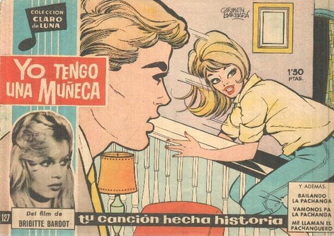 Claro de Luna numero 127: Yo tengo una muñeca (Brigitte Bardot) (numerada 2 en trasera)