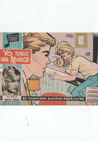 Claro de Luna numero 127: Yo tengo una muñeca (Brigitte Bardot) (numerada 3 en trasera)