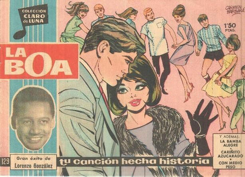 Claro de Luna numero 129: La boa (Lorenzo Gonzalez) (numerado 2 en trasera)