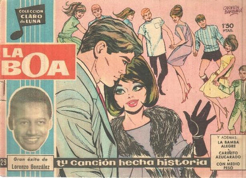 Claro de Luna numero 129: La boa (Lorenzo Gonzalez) (numerado 3 en trasera)