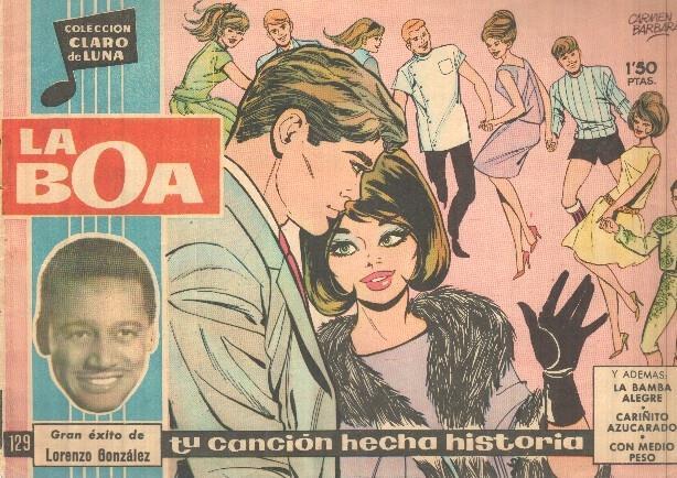 Claro de Luna numero 129: La boa (Lorenzo Gonzalez) (numerado 5 en trasera)