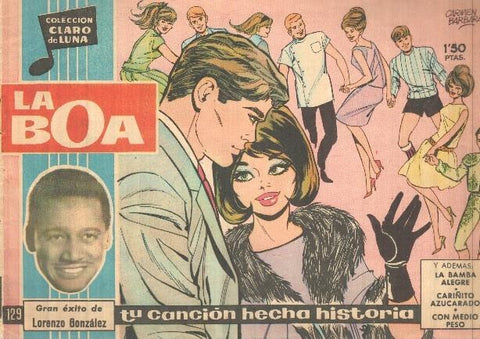 Claro de Luna numero 129: La boa (Lorenzo Gonzalez) (numerado 5 en trasera)