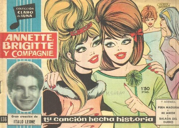 Claro de Luna numero 136: Annette, Brigitte y Compagnie (Italo Leone) (numerado 2 en trasera)