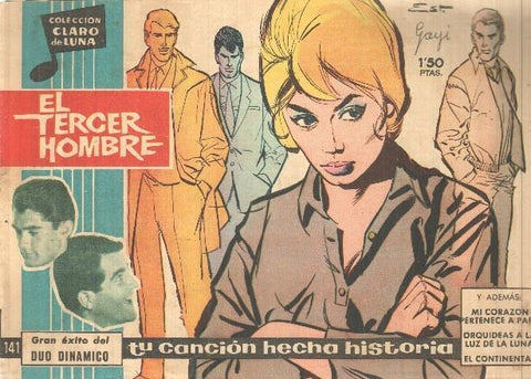 Claro de Luna numero 141: El tercer hombre (Duo Dinamico) (numerado 2 en trasera)