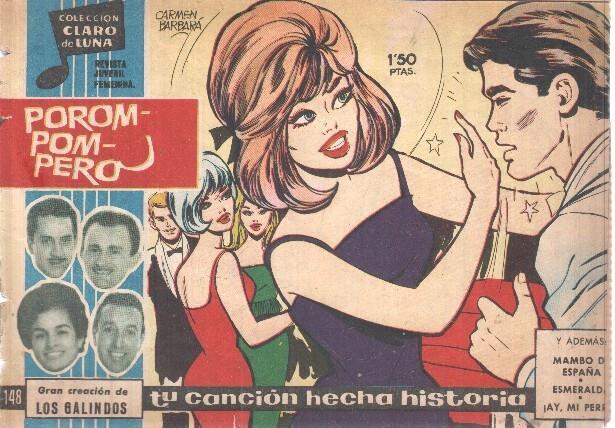 Claro de Luna numero 148: Porom-Pom-Pero (Los Galindos) (numerado 3 en trasera)
