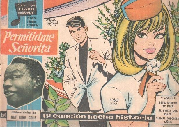 Claro de Luna numero 154: Permitidme señorita (Nat King Cole) (numerado 2 en trasera)