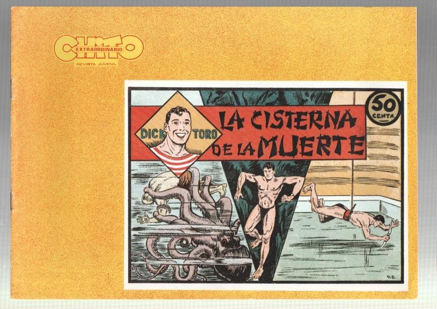 Dick Toro facsimil numero 04: La cisterna de la muerte, trasera dibujo baile: Ball de la coca