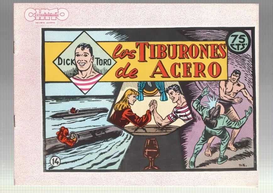 Dick Toro facsimil numero 14: Los tiburones de acero,  trasera dibujo baile: Ball de la coca