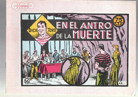 Dick Toro facsimil numero 16: En el antro de la muerte,  trasera dibujo baile: Ball de la Coca