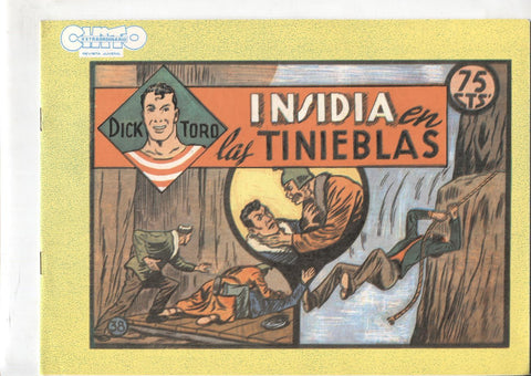 Facsimil: Dick Toro numero 38: Insidia en la niebla, trasera dibujo baile: Ball del Ram