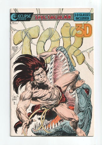Eclipse Comics : Spectacular 3-D Glasses included: TOR 3D numero 2 (agosto 1986, conserva las gafas)