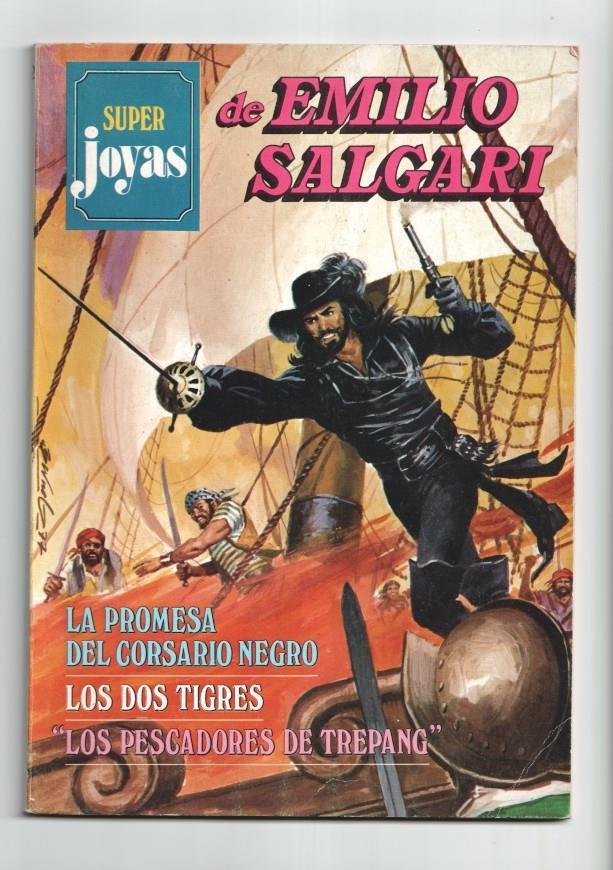 Bruguera: Super Joyas de Emilio Salgari numero 02: La Promesa del Corsario Negro-Los dos tigres-