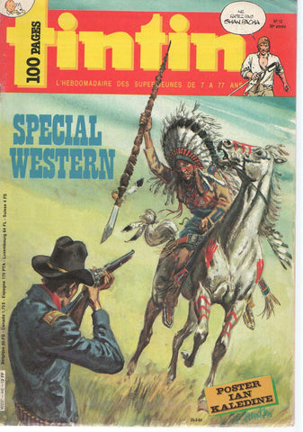 L,Hebdomadaire TINTIN, Numero 0012, 39 Anne, 20 Mars 1984: SPECIAL WESTERN
