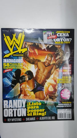 Revista lucha libre: WWE Magazine año III num 34, diciembre 2010. Entrevista a Randy Orton, La Serpiente