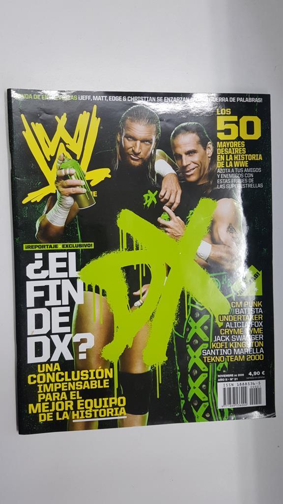 Revista lucha libre: WWE Magazine año II num 21, noviembre 2009. Los 50 mayores desaires de la historia de la WWE. Poster John Cena