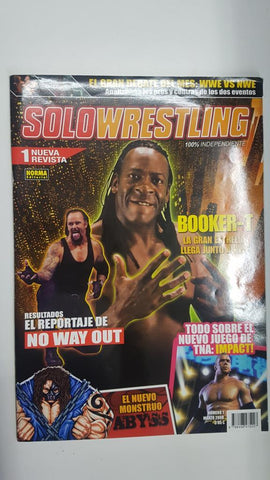Revista lucha libre: Solowrestling numero 1, marzo 2008. Resultados el reportaje de No Way Out, Videojuegos: TNA Impact. Debate del mes: WWE vs NWE