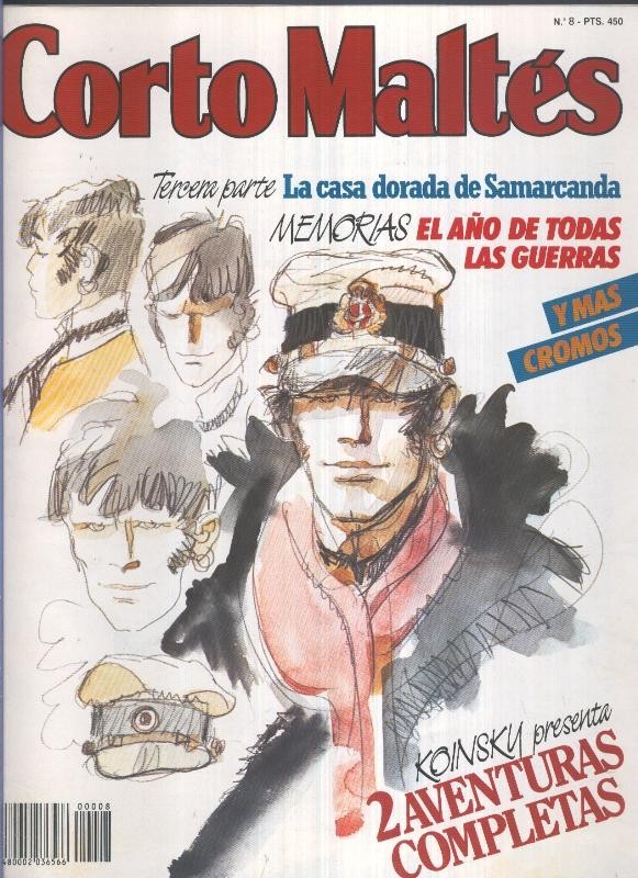 Corto Maltes revista numero 08  (NO lleva los cromos)