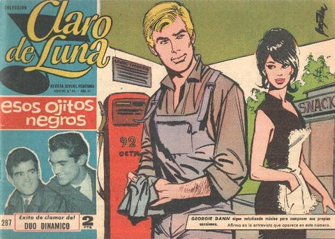 Claro de Luna numero 287; Esos ojitos negros, foto del Duo Dinamico