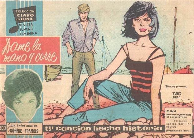 Claro de Luna numero 203: Dame la mano y corre, foto de Connie Francis