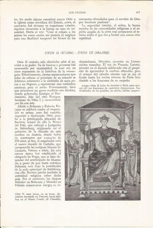 LAMINA HISTORIA 26316: Miniatura de Oton II