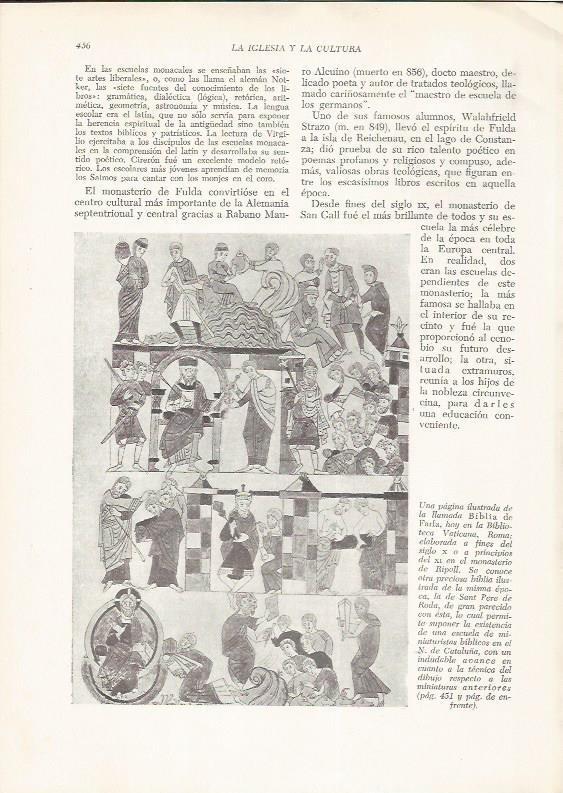 LAMINA HISTORIA 26311: Pagina de la Biblia de Farfa