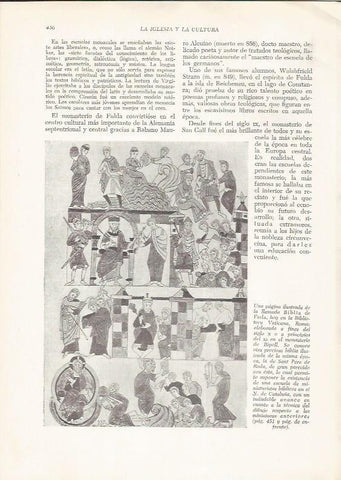 LAMINA HISTORIA 26311: Pagina de la Biblia de Farfa