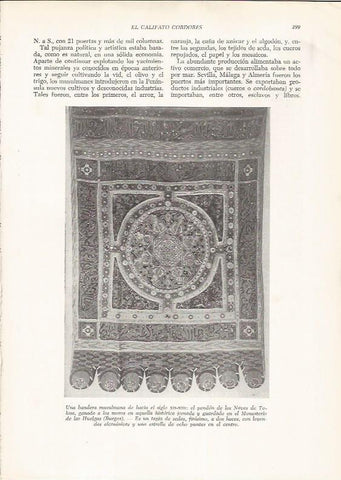 LAMINA HISTORIA 26301: Bandera musulmana del siglo XII-XIII