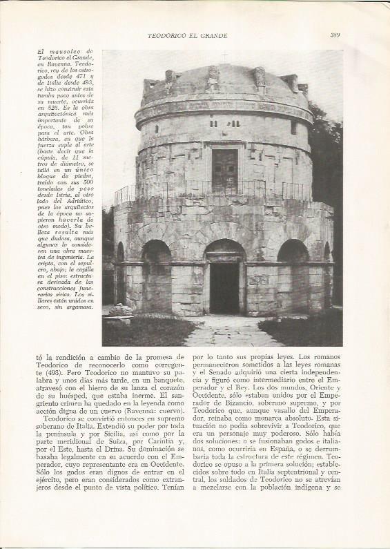 LAMINA HISTORIA 26299: Mausoleo de Teodorico el Grande