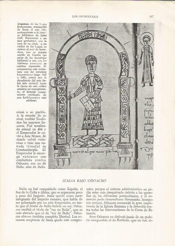 LAMINA HISTORIA 26298: Miniatura  de las Leges Barbarorum