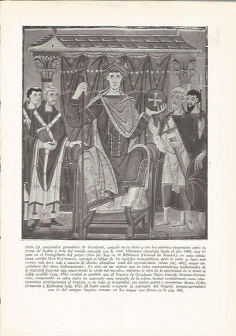 LAMINA HISTORIA 26318: Oton III de Germania