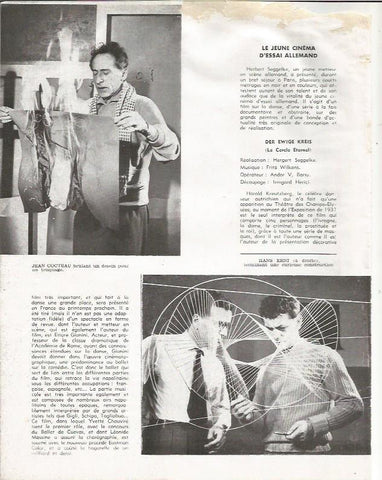 LAMINA 26345: Jean Cocteau y Hans Erni