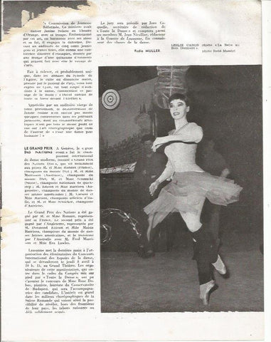 LAMINA 26339: Leslie Caron en LA Belle Bois Dormant