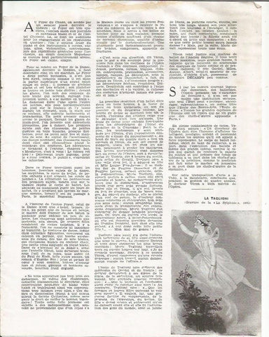 LAMINA 26334: La Taglioni, grabado de LA Sylphide de 1932