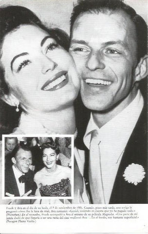 LAMINA 26322: Frank Sinatra y Ava Gardner