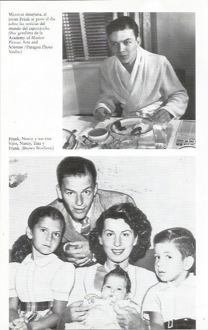 LAMINA 26321: Sinatra desayunando y con su familia