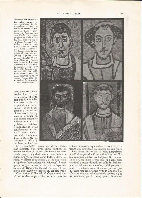 LAMINA HISTORIA 26287: Mosaicos de Bizancio