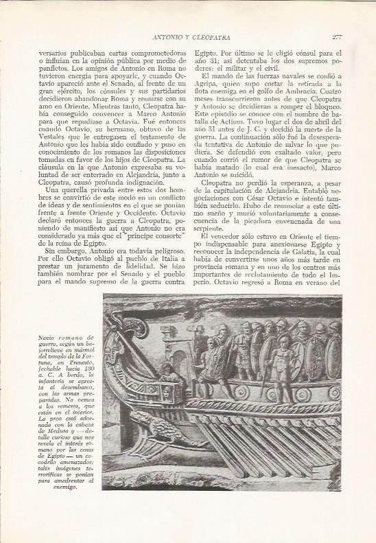 LAMINA HISTORIA 26251: Navio romano de guerra