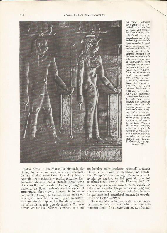 LAMINA HISTORIA 26250: La reina Cleopatra de Egipto