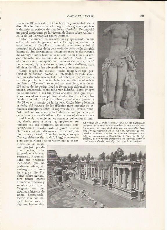LAMINA HISTORIA 26243: La Venus de Merida