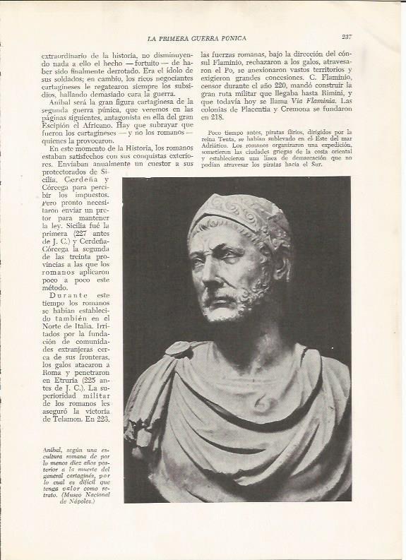 LAMINA HISTORIA 26238: Busto de Anibal