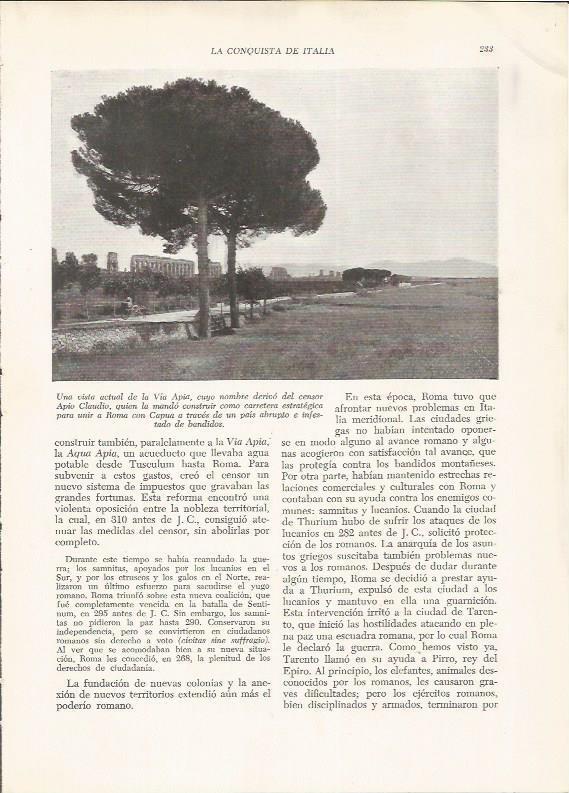 LAMINA HISTORIA 26236: Vista actual de la Via Apia