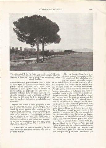 LAMINA HISTORIA 26236: Vista actual de la Via Apia