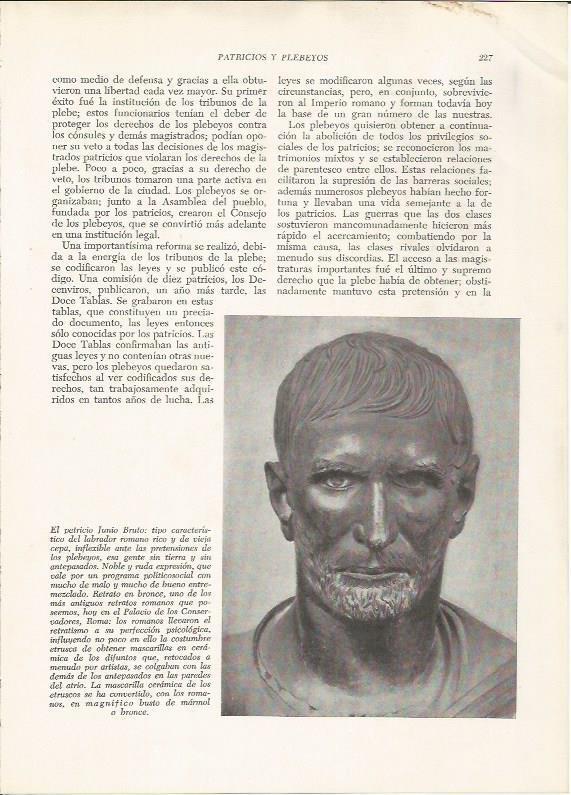 LAMINA HISTORIA 26233: El patricio Junio Bruto