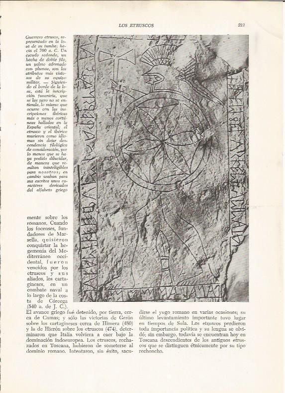 LAMINA HISTORIA 26231: Guerrero etrusco