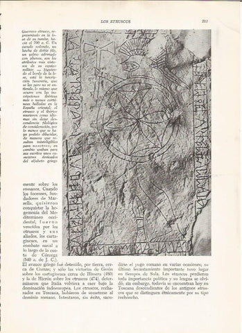 LAMINA HISTORIA 26231: Guerrero etrusco