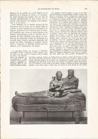 LAMINA HISTORIA 26230: Sarcofago etrusco 